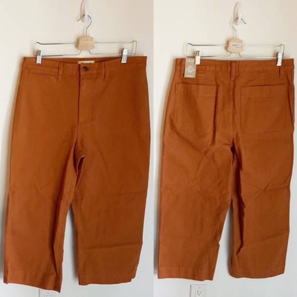 NWT Madewell Slim Emmett Wide-Leg Crop Pants 32 - Picture 2 of 7